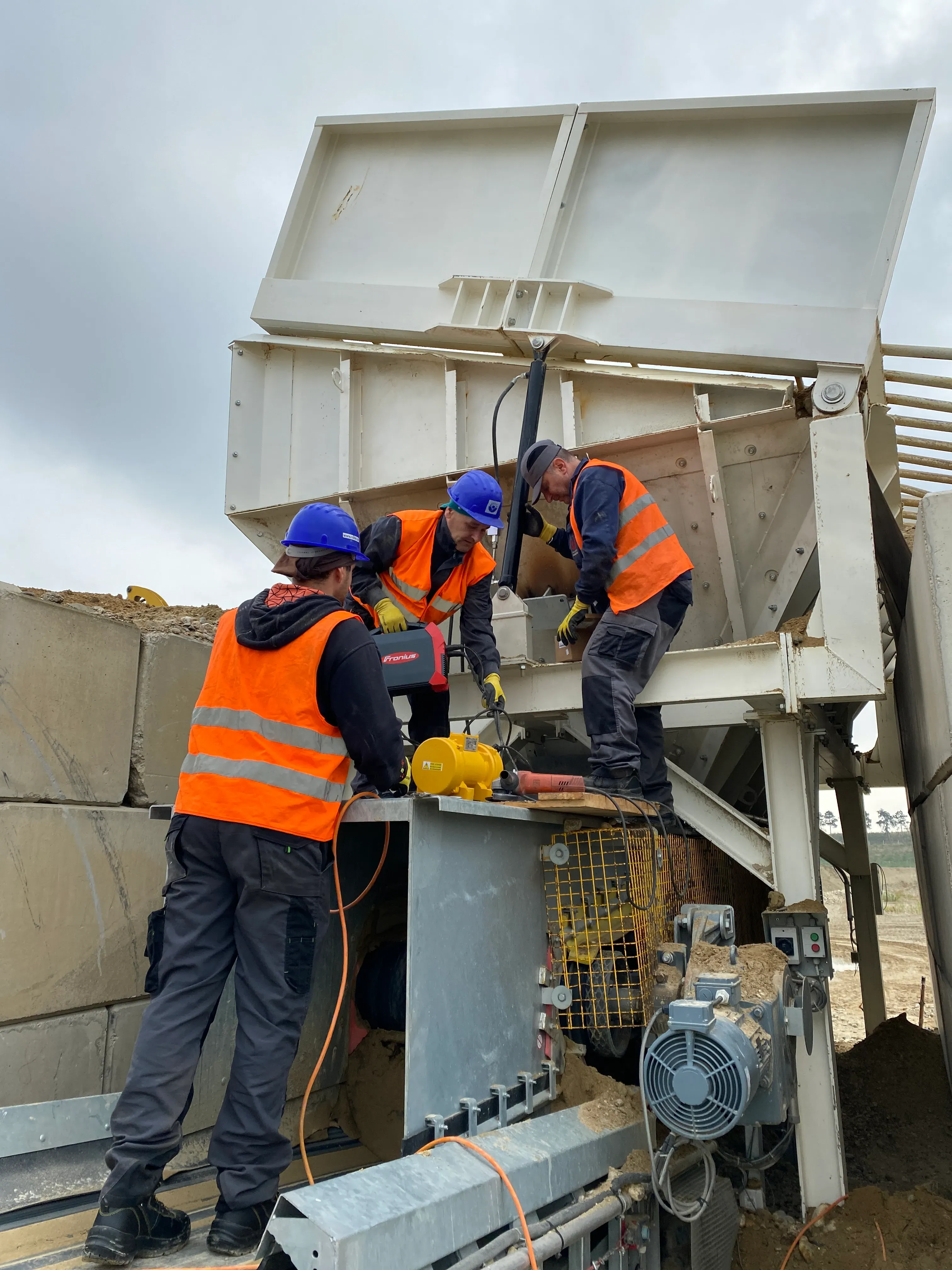 Montáž dopravníka - príprava